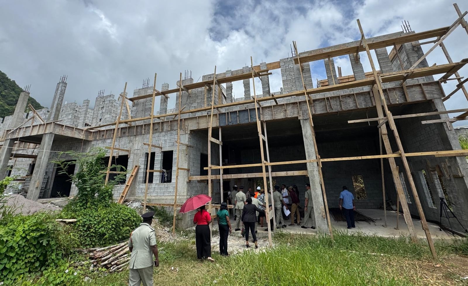 Construction on Fire Station And Magistrate’s Court In Grand Bay Nearing Completion