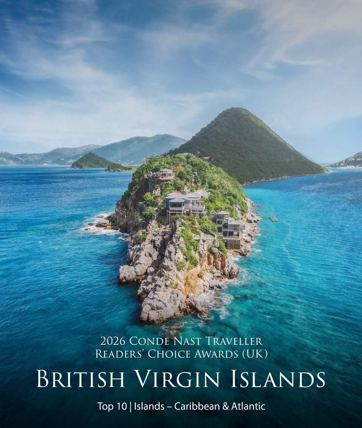 BVI Named Among Top 10 Caribbean & Atlantic Islands in 2026 Condé Nast Traveller UK Readers’ Choice Awards